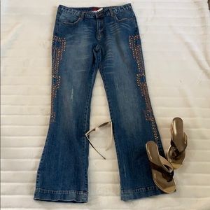 💥BOHO VINTAGE DENIM LEO ROMA JEANS 🇮🇹